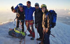 Στους παγετώνες του Monte Rosa, Pyramide Vincent (4.215m)