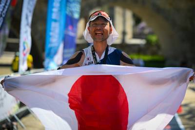 Yuya Okada from Japan takes the gold in the O45. ©DamianoBenedettoPhoto