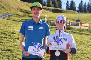 Frenchman Louis Dumas and Irina Chernova, (AIN) nail the 2026 VK OPEN World Cup titles. ©Beinhoat das Vertical